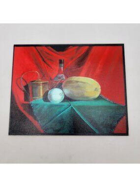 Vintage 2004 "Still Life With Squash" Signed Artist Proof Giclee Print On Canvas